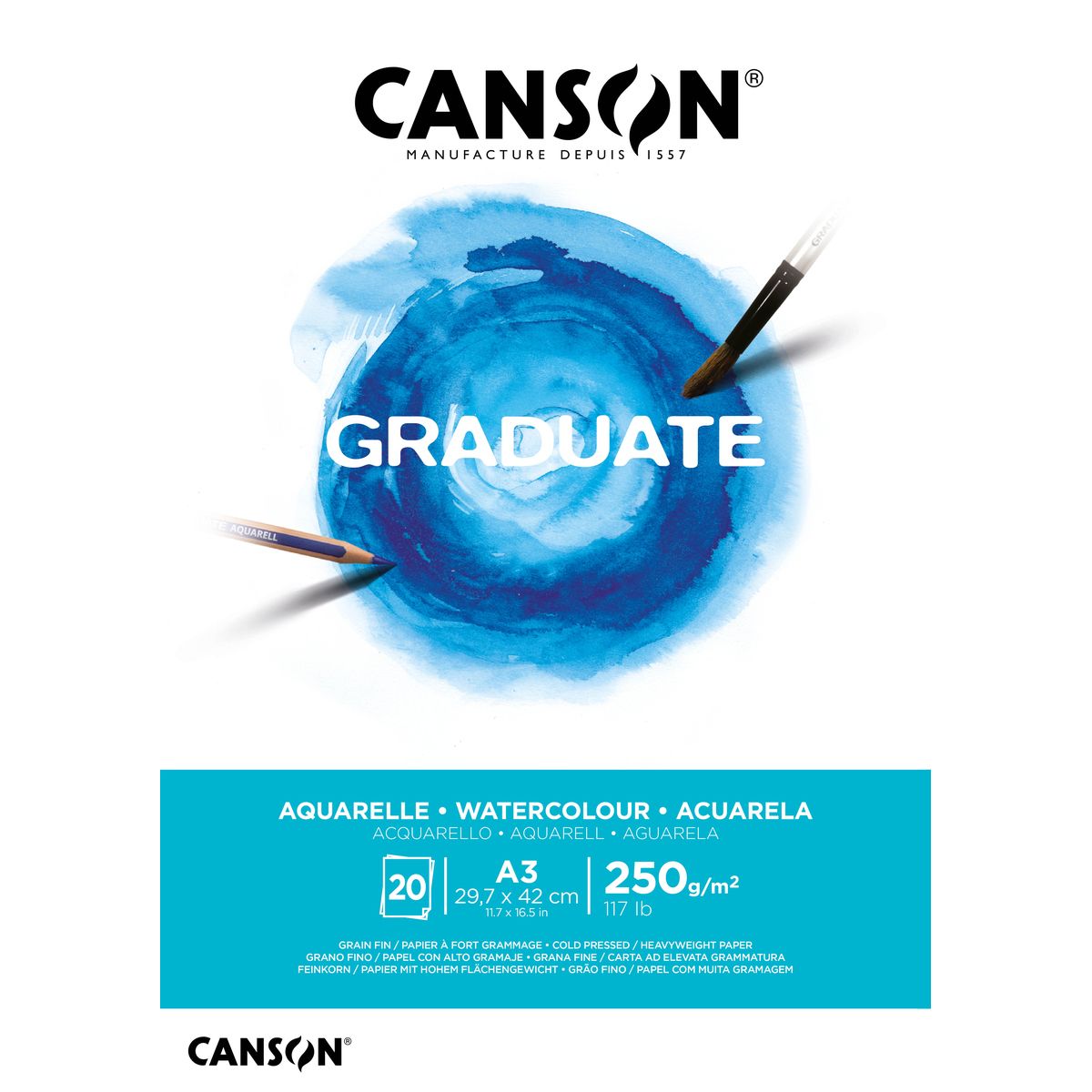 Blok artystyczny Canson Graduate A3 250g 20k (400110375)