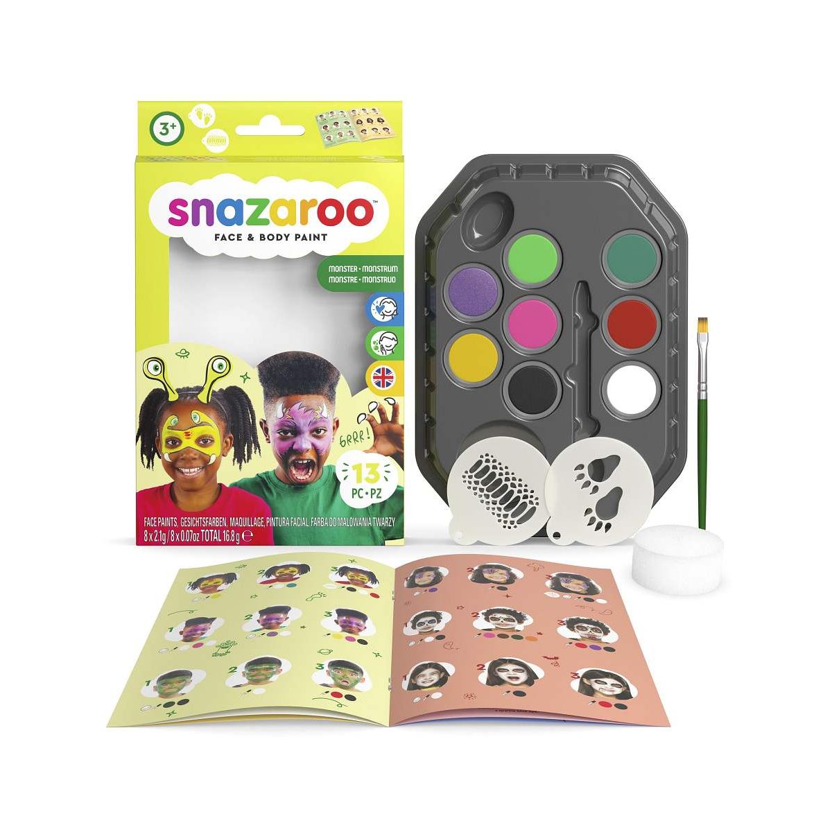 Farby do twarzy Snazaroo zestaw Monster (1172190)