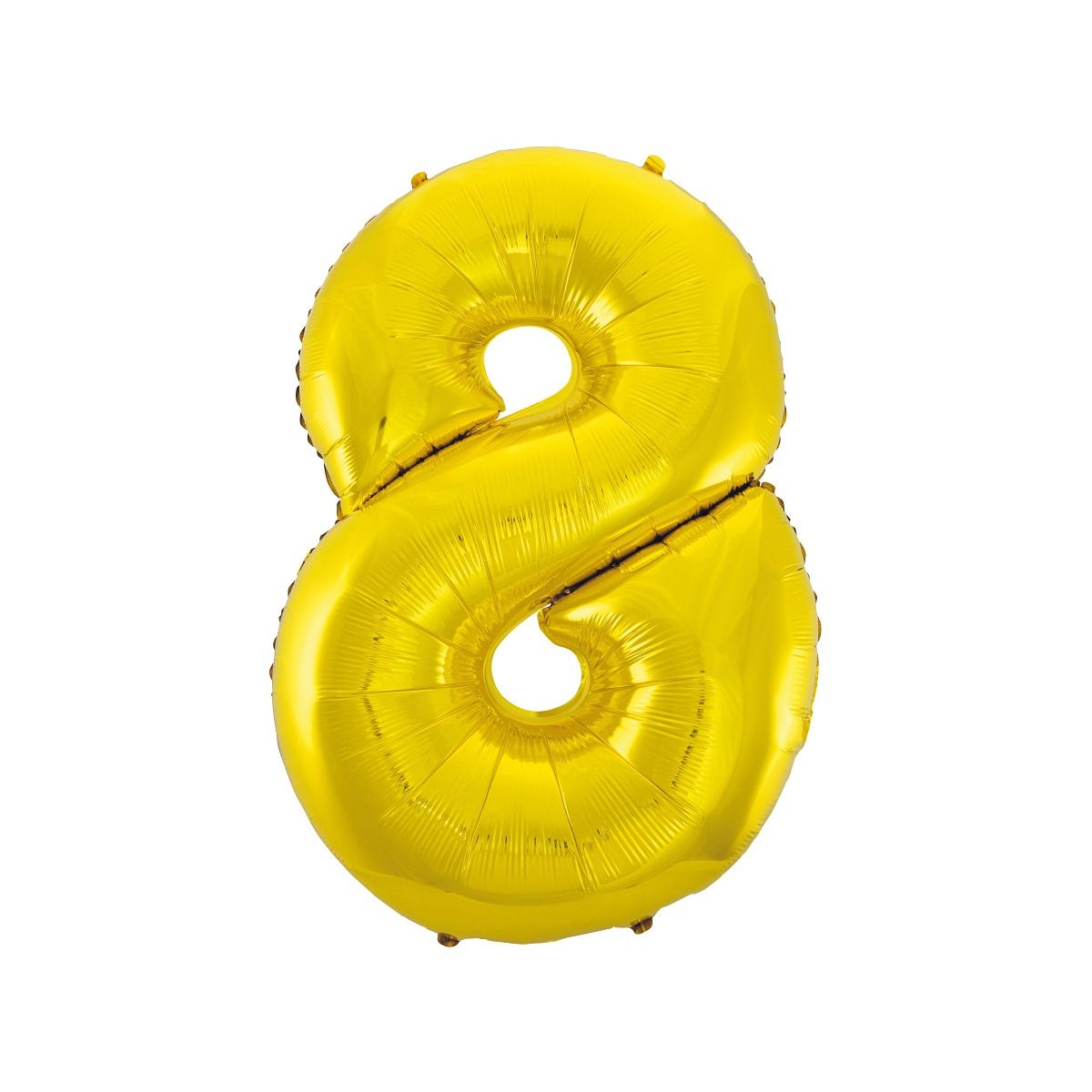 Balon foliowy cyfra 8 złota 85 cm