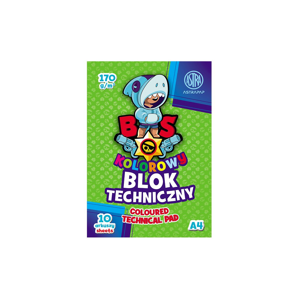 Blok techniczny Astrapap BS&UNICORN A4 mix 170g 10k (106020016)