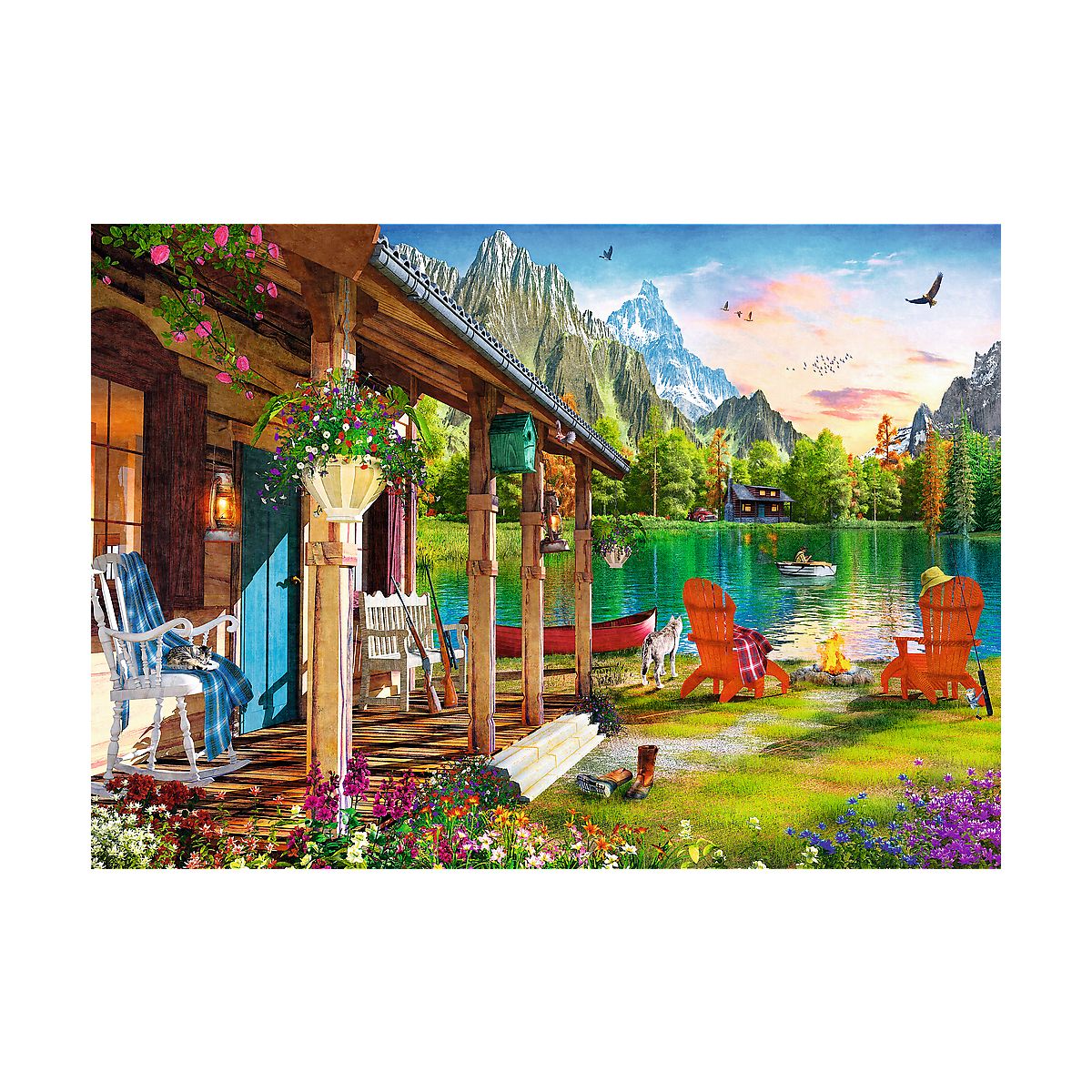 Puzzle Trefl Domek w górach 500 el. (37408)