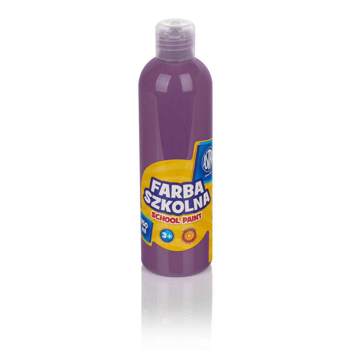 Farby plakatowe Astra szkolne kolor: śliwkowy 250ml 1 kolor.