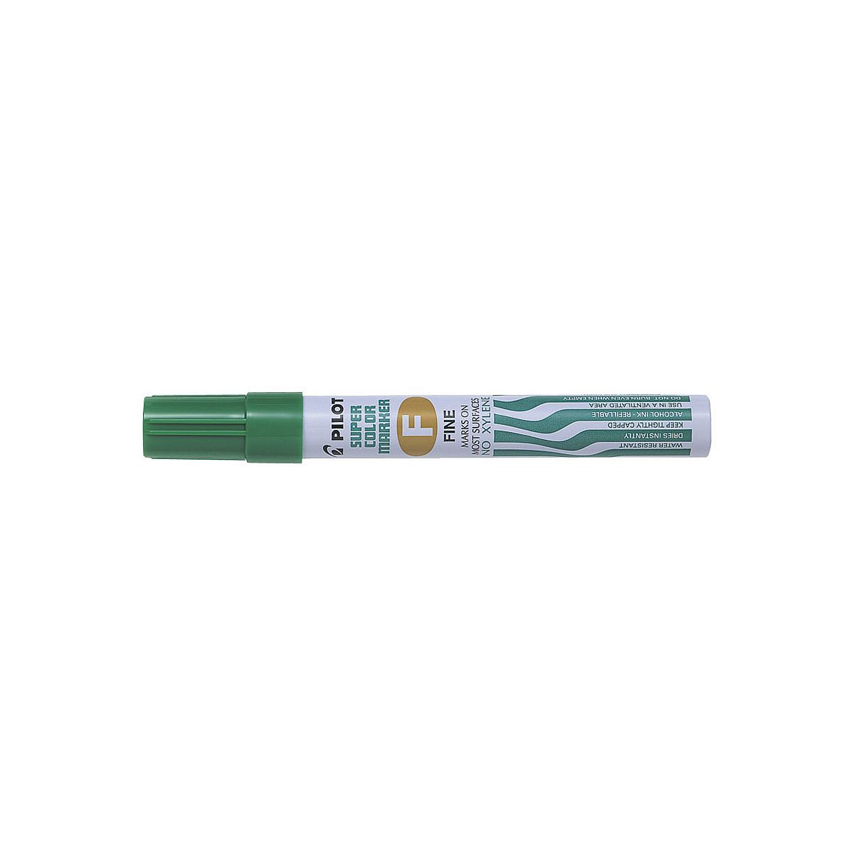 Marker permanentny Pilot zielony 1,0mm okrągła końcówka (SCA-F-G)
