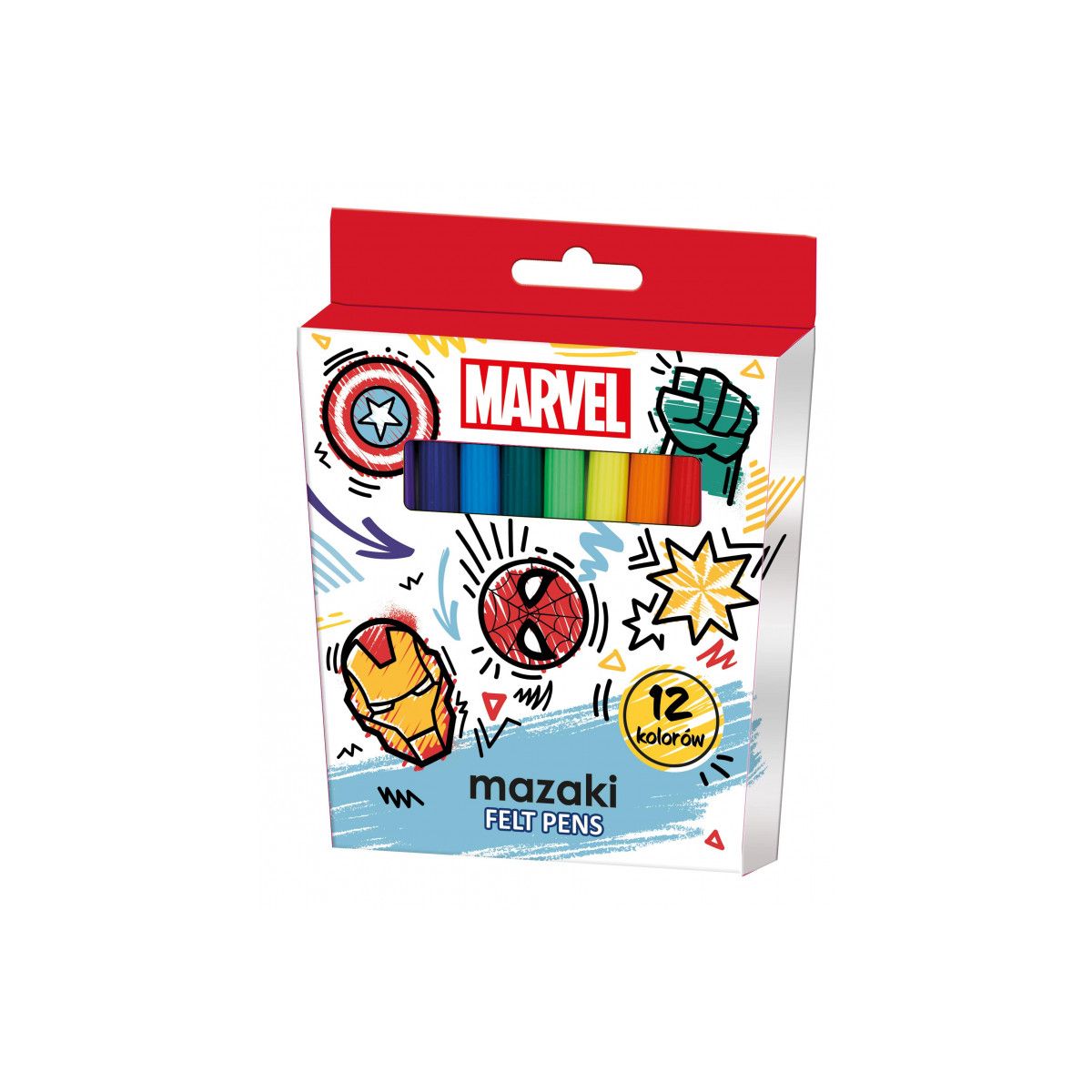 Flamaster AVENGERS 12 kol. Beniamin (114136)