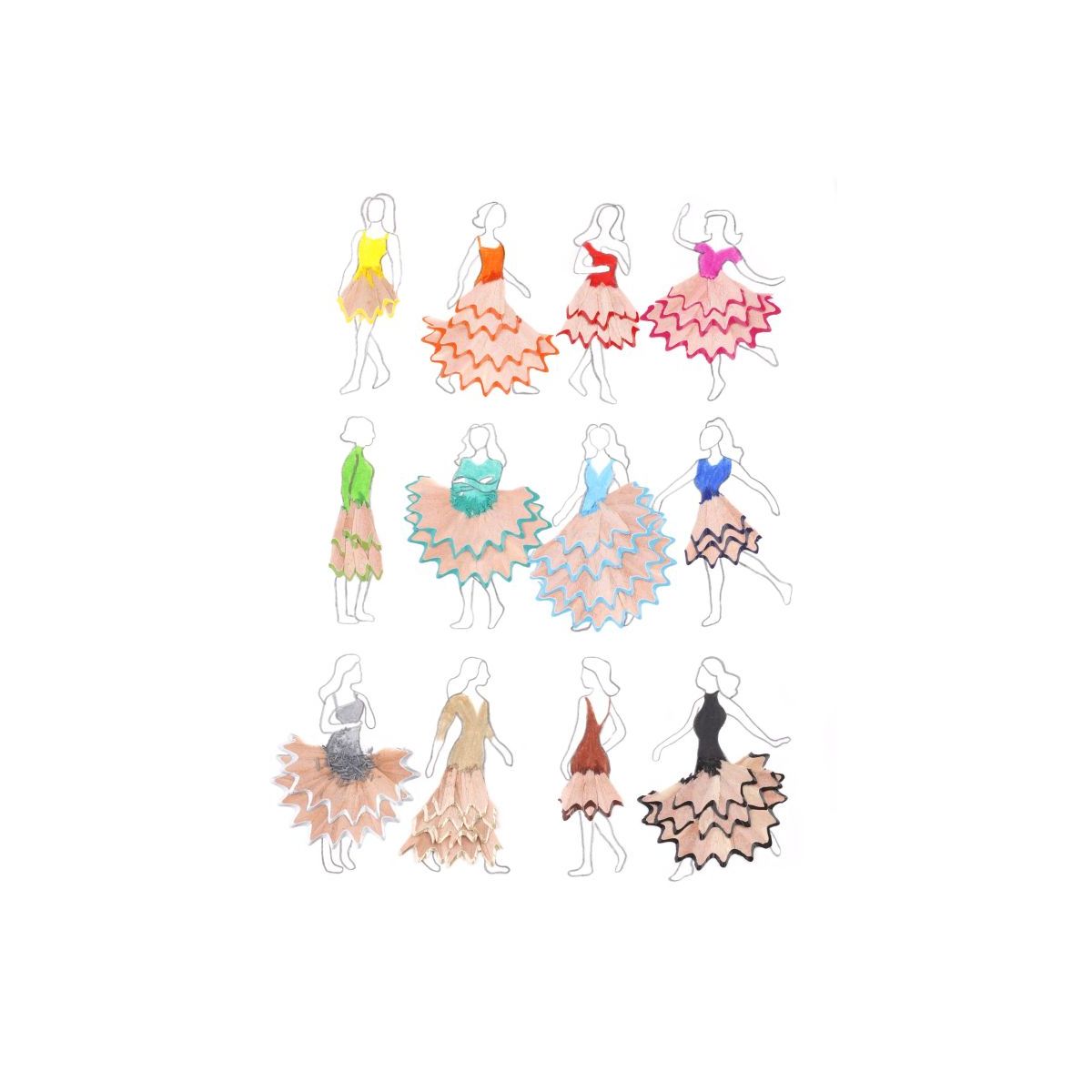 Kredki ołówkowe Happy Color BLOOM-Boho, 24 kol. (HA 2313 23KK K12)