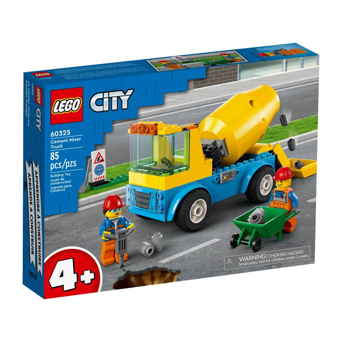 Klocki konstrukcyjne Lego City Ciężarówka z betoniarką (60325)