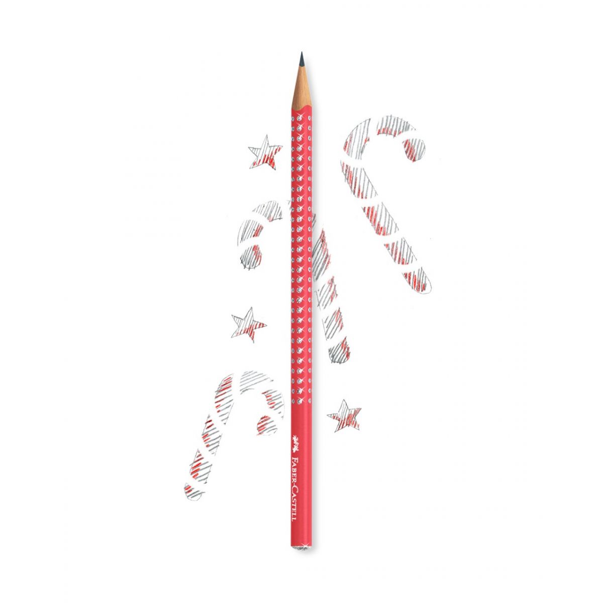 Ołówek Sparkle Pearly Czerwony (Candy Cane Red) Faber Castell (118240 FC)
