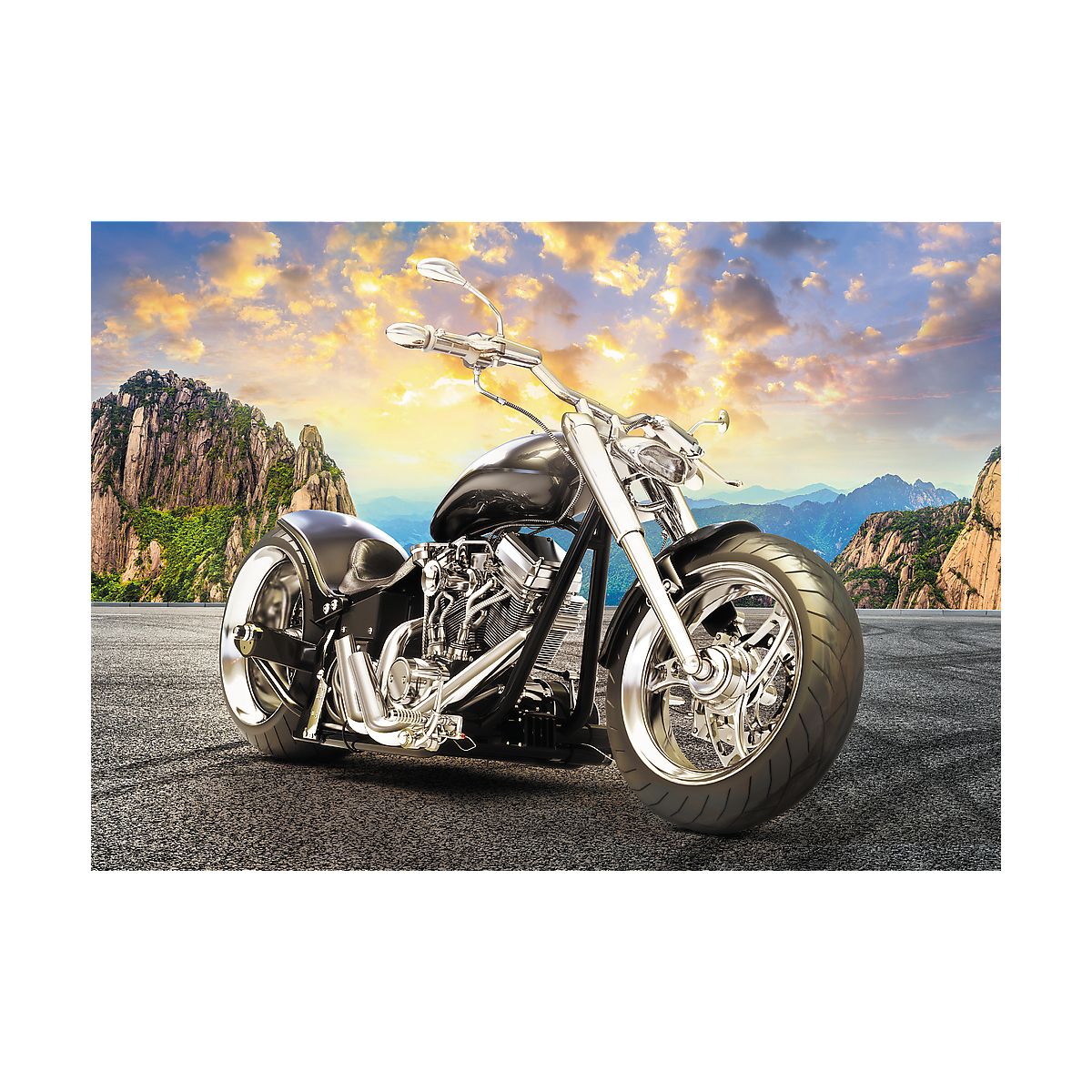 Puzzle Trefl Czarny motocykl 500 el. (37384)