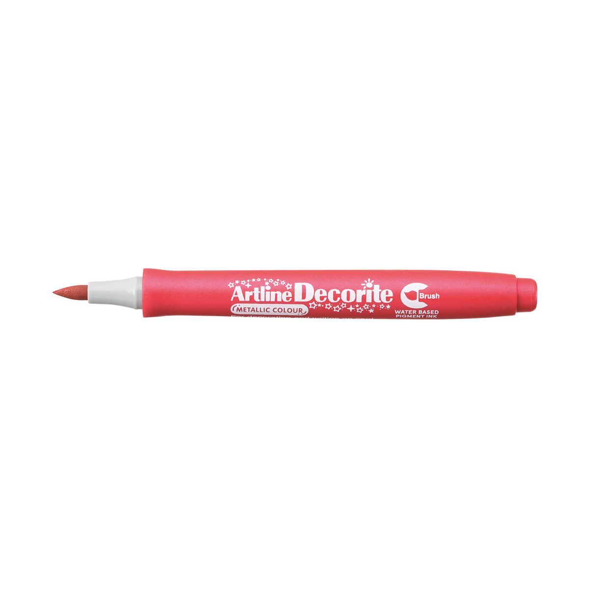 Marker specjalistyczny czerwony metaliczny decorite czerwony 1,0mm pędzelek końcówka Artline (AR-035 2 8)