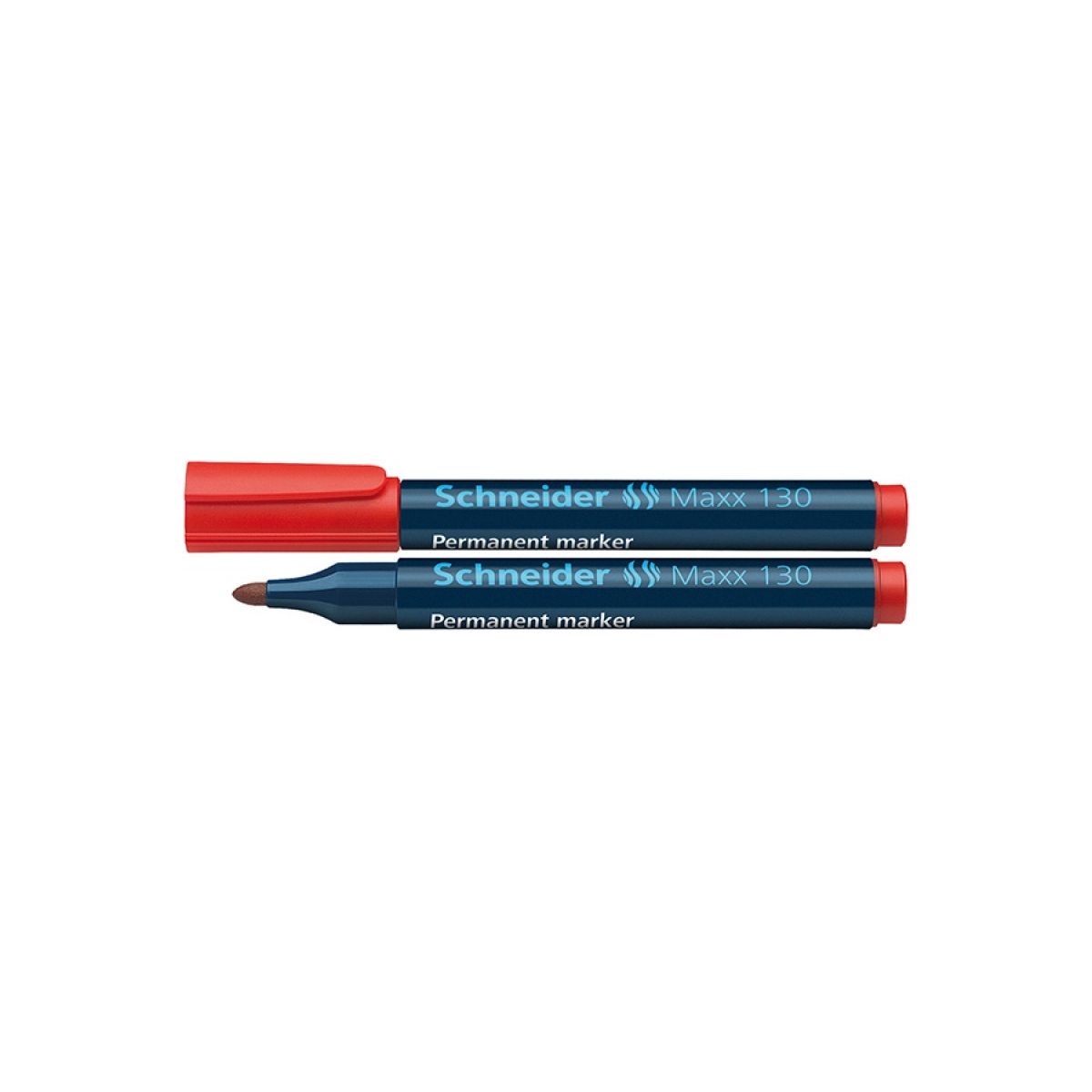 Marker permanentny Schneider Maxx 130 czerwony 1,0-3,0mm okrągła końcówka (SR123002)