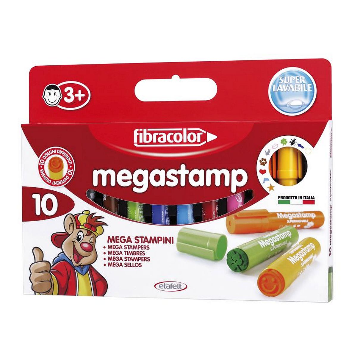 Mazaki olbrzymy Fibracolor Mega Stamp 10 sztuk