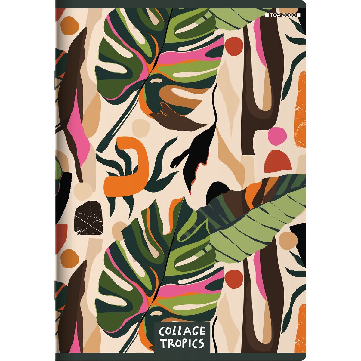 Zeszyt COLLAGE TROPICS A5 60k. 70g krata Top 2000 (400157744)