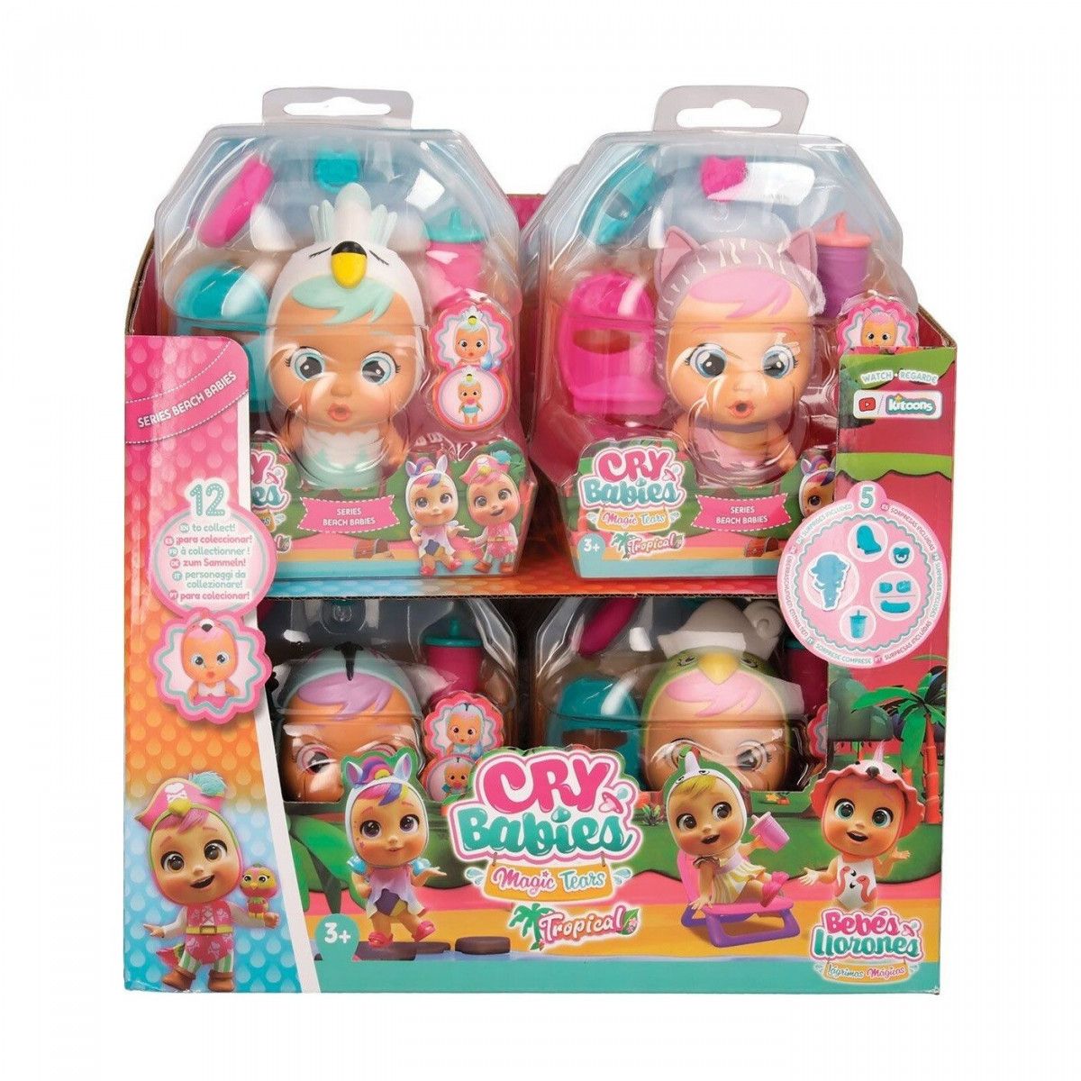 Lalka Tm Toys Cry Babies plażowa, mix wzorów (IMC916098)