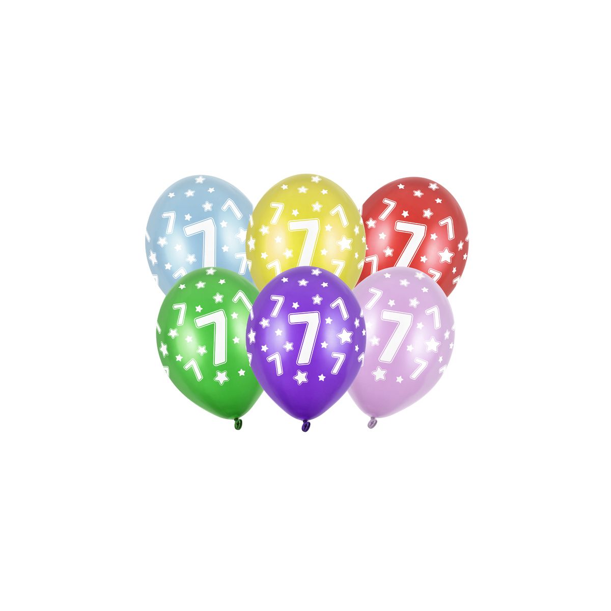 Balon gumowy Partydeco 3nd Birthday, Metallic Mix mix (SB14M-007-000)