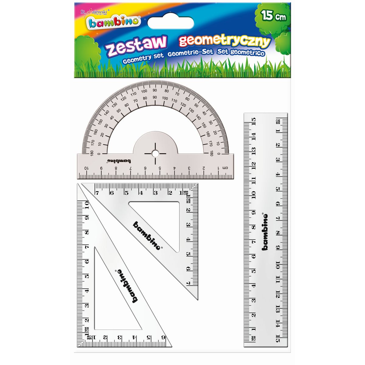 Komplet geometryczny Bambino 4 elemety, 15cm 4 el.