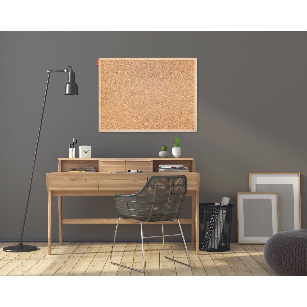 Tablica korkowa w drewnianej ramie Memoboards (TC54/1)