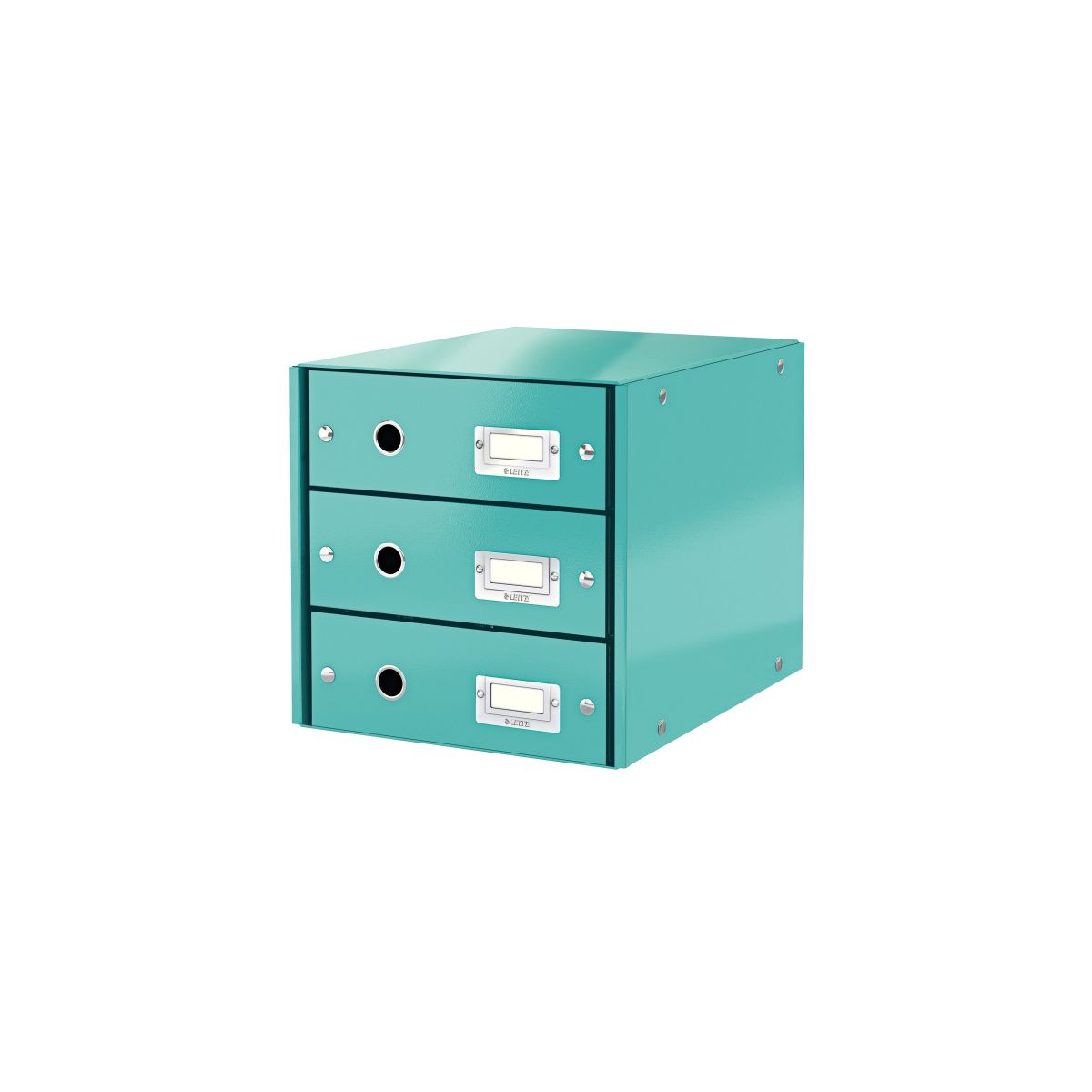 Pojemnik z szufladami Leitz Click & Store turkusowy 3 szuflad [mm:] 286x282x358 (60480051)