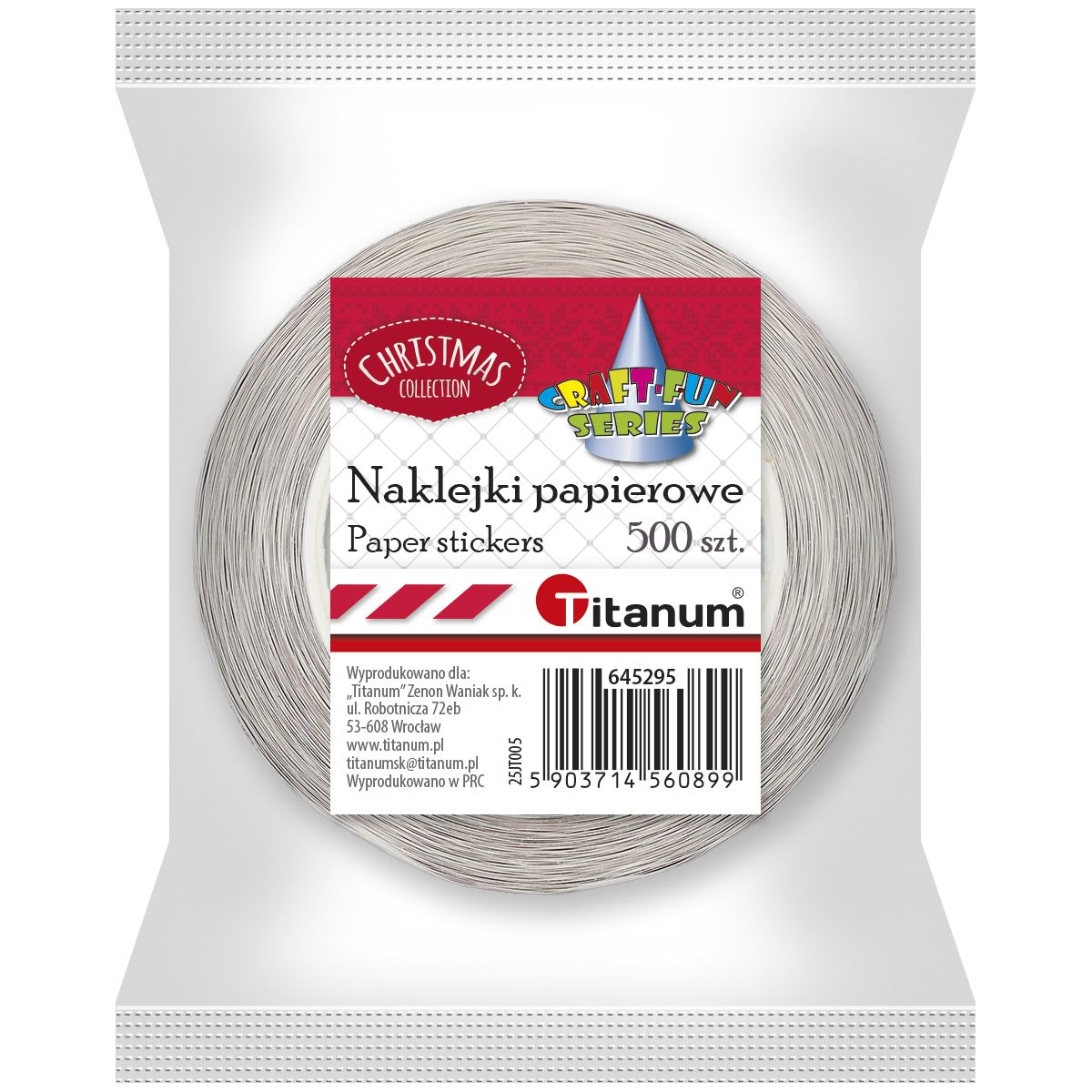 Naklejka (nalepka) Craft-Fun Series Xmass naklejki na rolce Titanum (25JT005)
