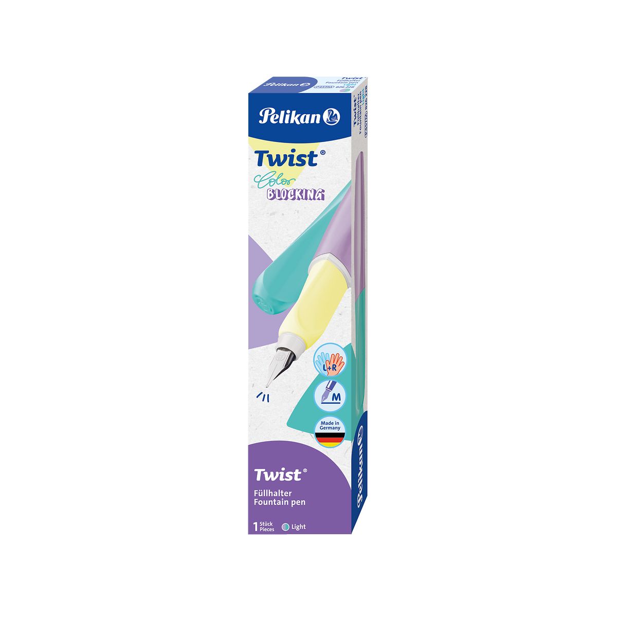 Pióro wieczne Pelikan Twist Color Blocking pastelowe (300010111)