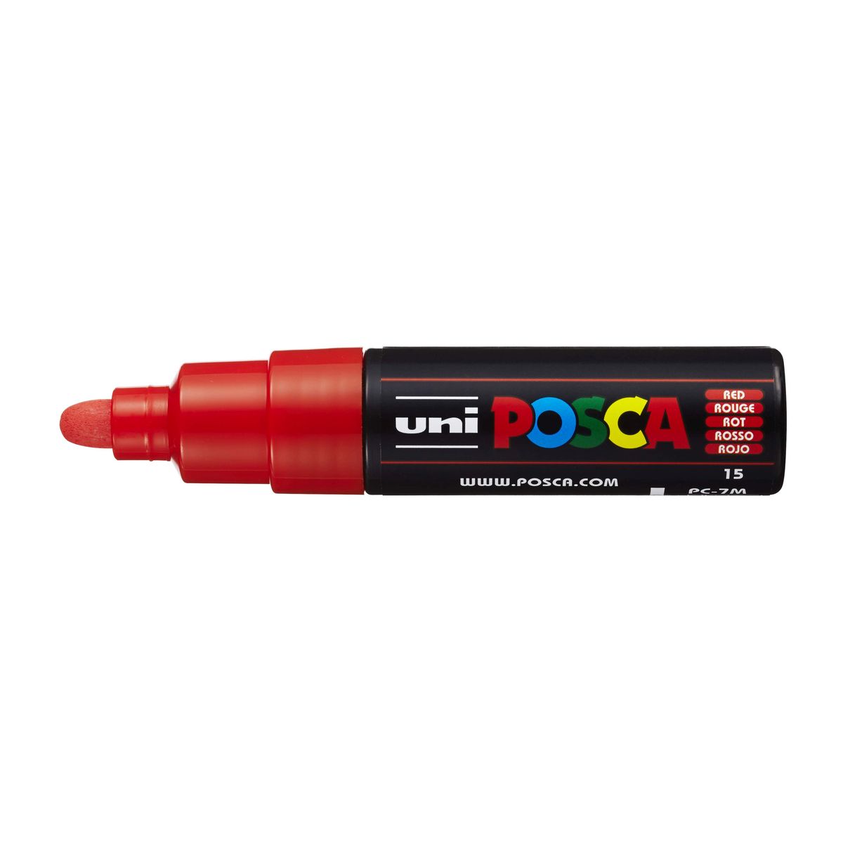Marker specjalistyczny Uni Posca, czerwony 4,5-5,5mm okrągła końcówka (PC-7M)