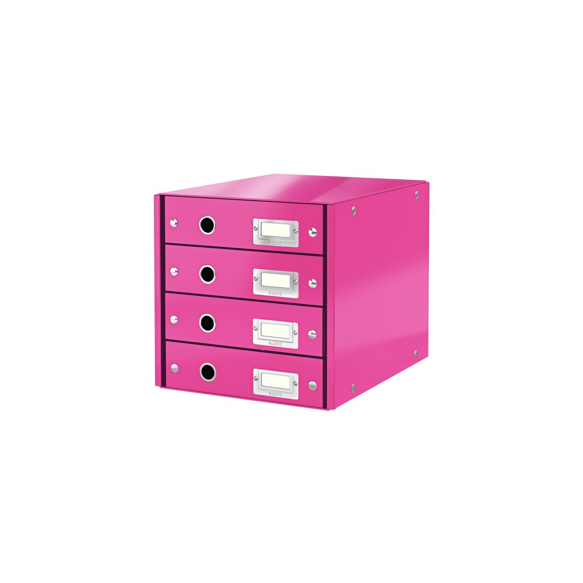Pojemnik z szufladami Leitz Click & Store różowy 4 szuflad [mm:] 286x282x358 (60490023)