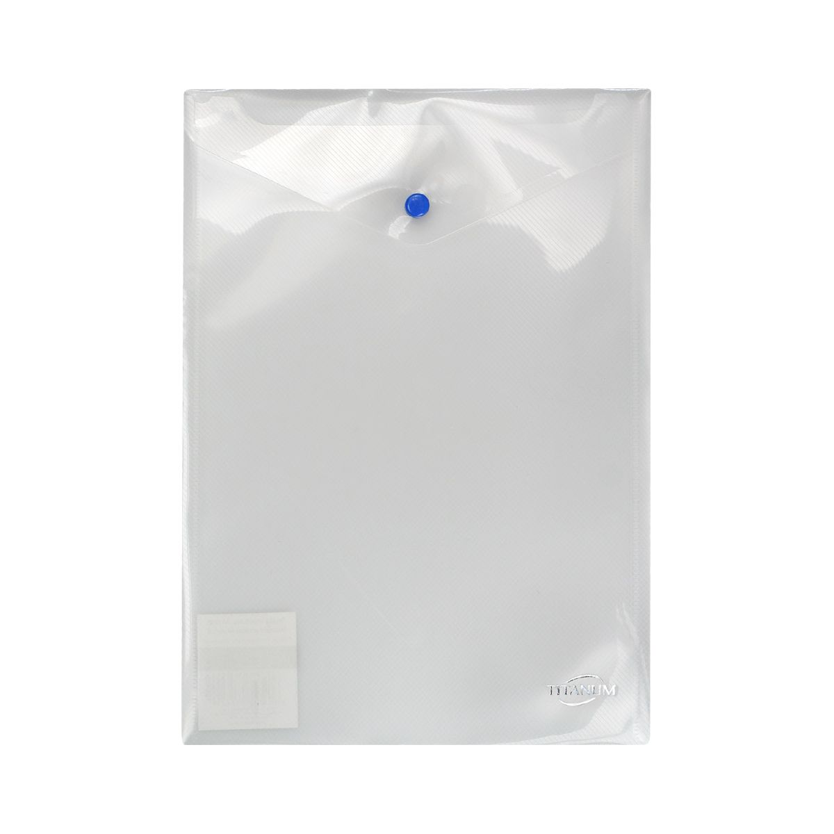 Teczka kopertowa PP Titanum A4 pionowa biała transparentna (TKV4CL)