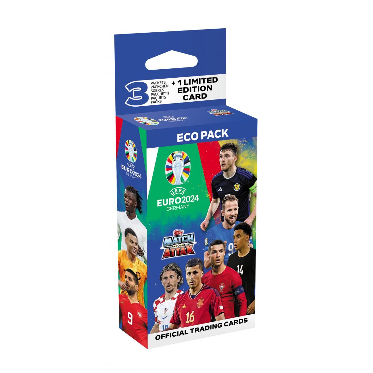 Karty Topps Euro 2024 Topps Cards eco pack (67899) 25 sztuk