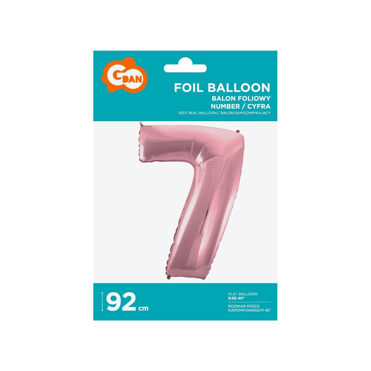 Balon foliowy Godan cyfra 7 45cal (bc-HRO7)