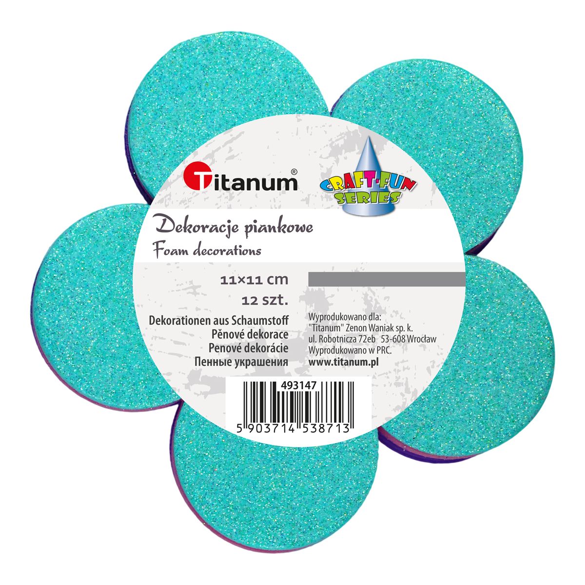 Ozdoba piankowa Craft-Fun Series kwiaty Titanum