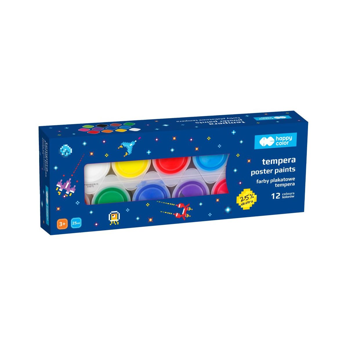 Farby plakatowe Happy Color Pixi Planet kolor: różne 12 kolor. (HA 3310 0025-PP12)