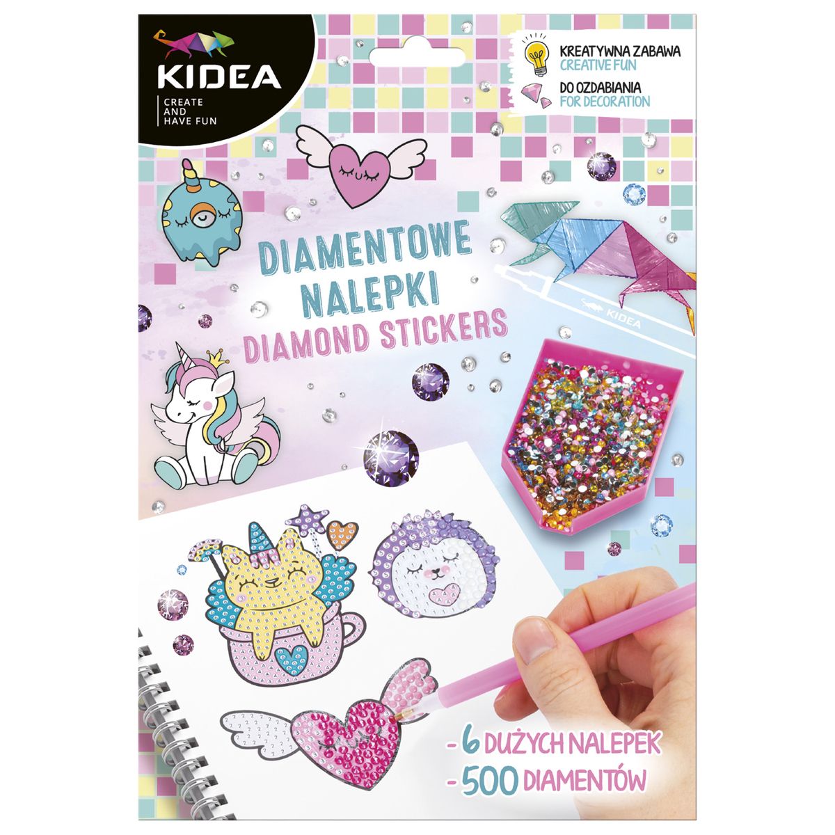 Mozaika Kidea Magiczny Świat NAKLEJKI DIAMENTOWE (NDMSKA)