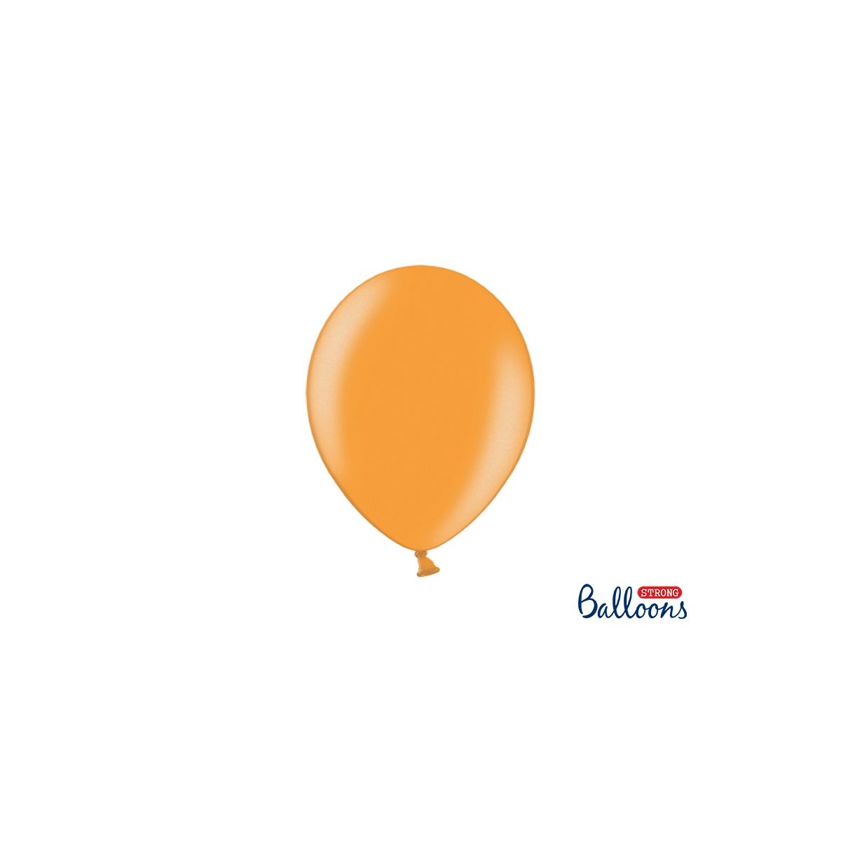 Balon gumowy Party Deco BALONY STRONG METALLIC metalizowany 50 szt pomarańczowy Partydeco (SB12M-005/50)
