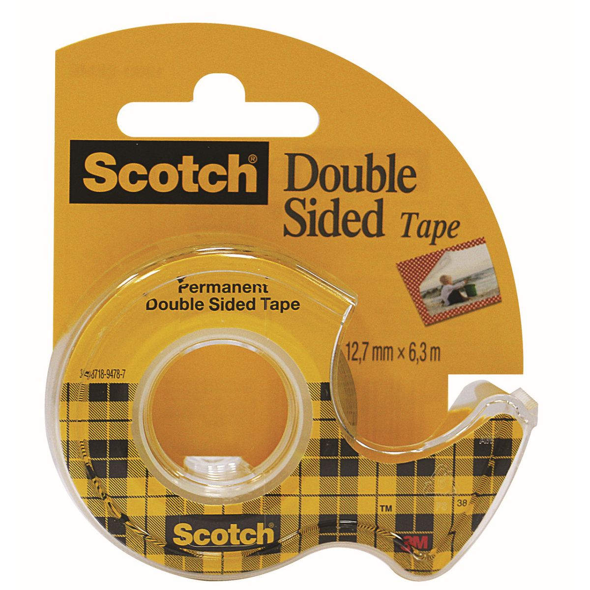 Taśma dwustronna Scotch 12mm 6,3m (136)