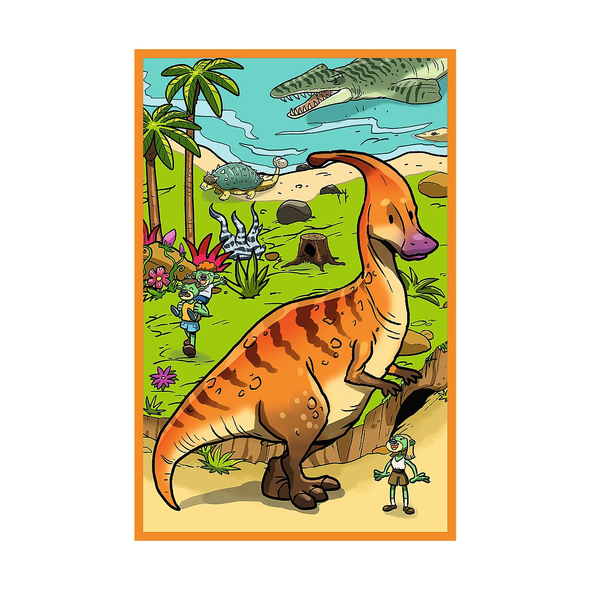 Puzzle Trefliki w świecie dinozaurów 3x80 el. Trefl (34888)