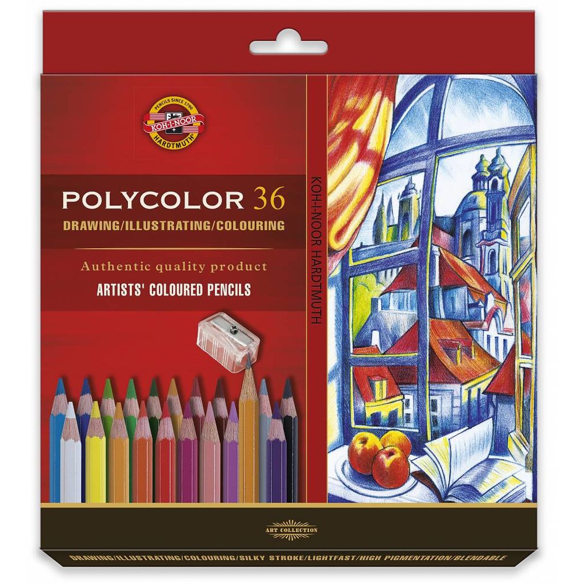 Kredki ołówkowe Koh-I-Noor polycolor 36 kolorów 36 kol. (3835)