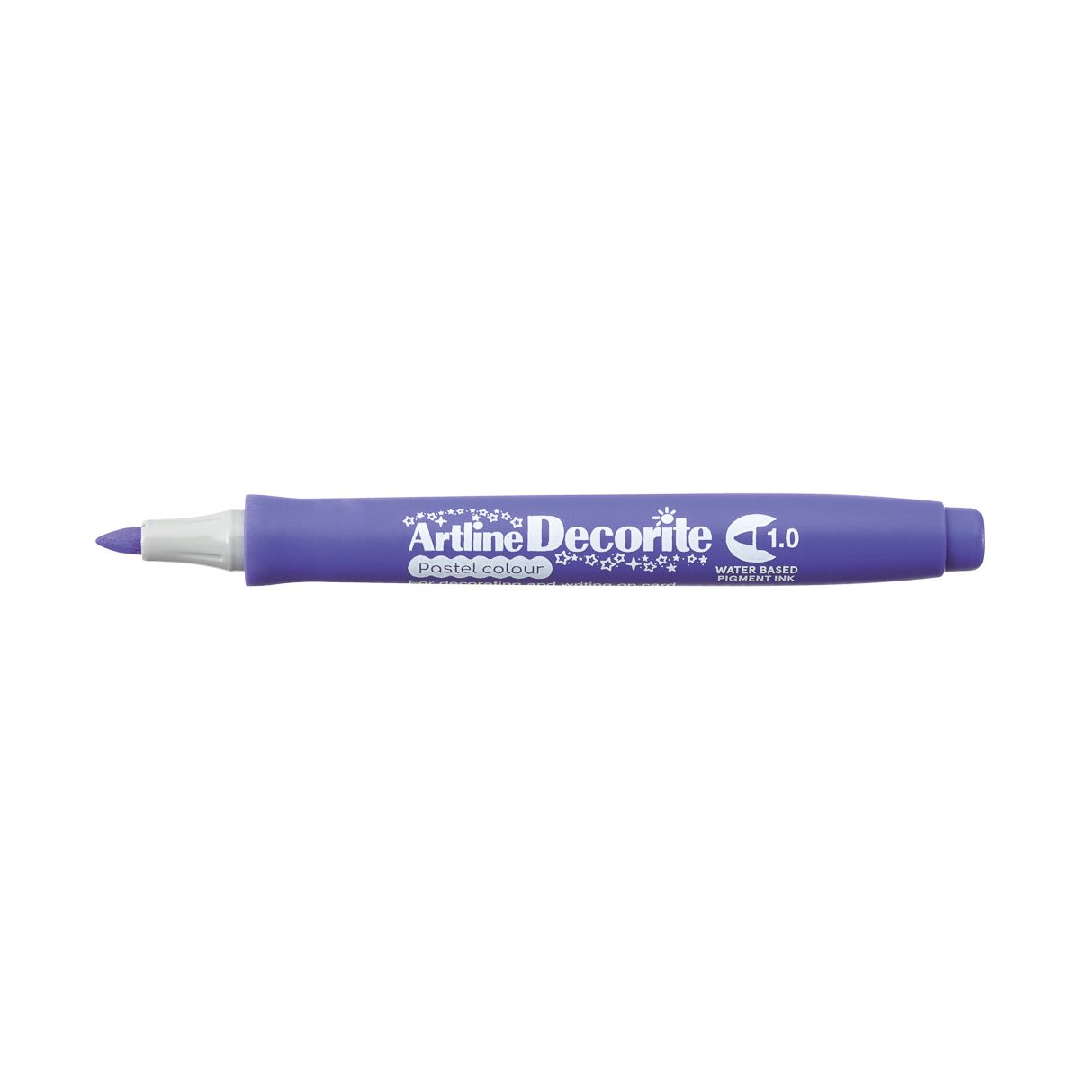 Marker permanentny pastelowy decorite fioletowy 1,0mm pędzelek końcówka Artline (AR-033 6 4)