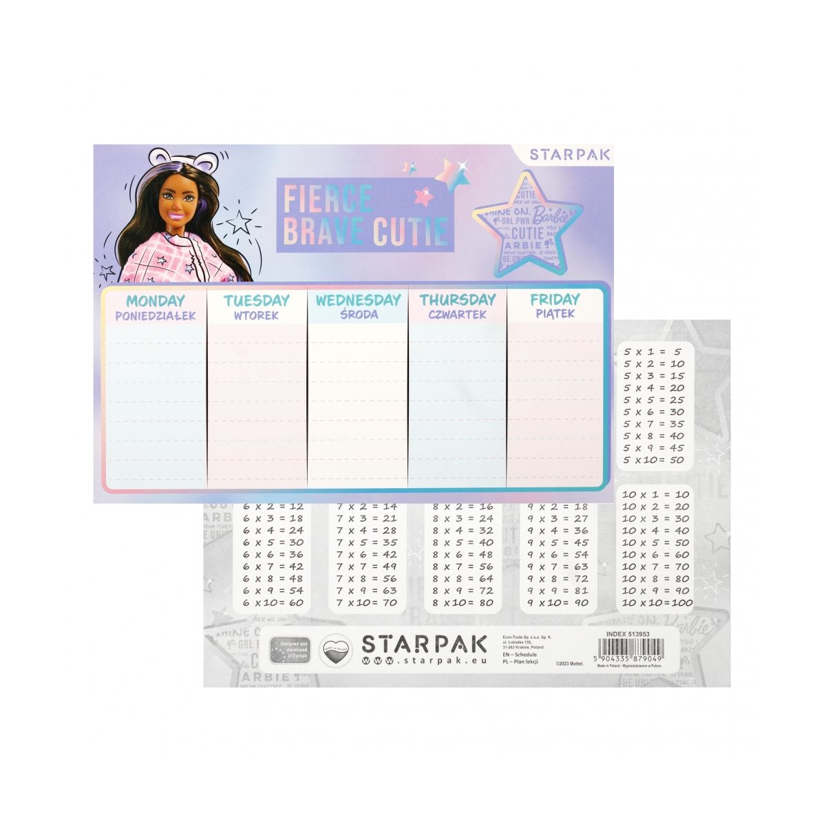 Plan lekcji Starpak Barbie St (513953)