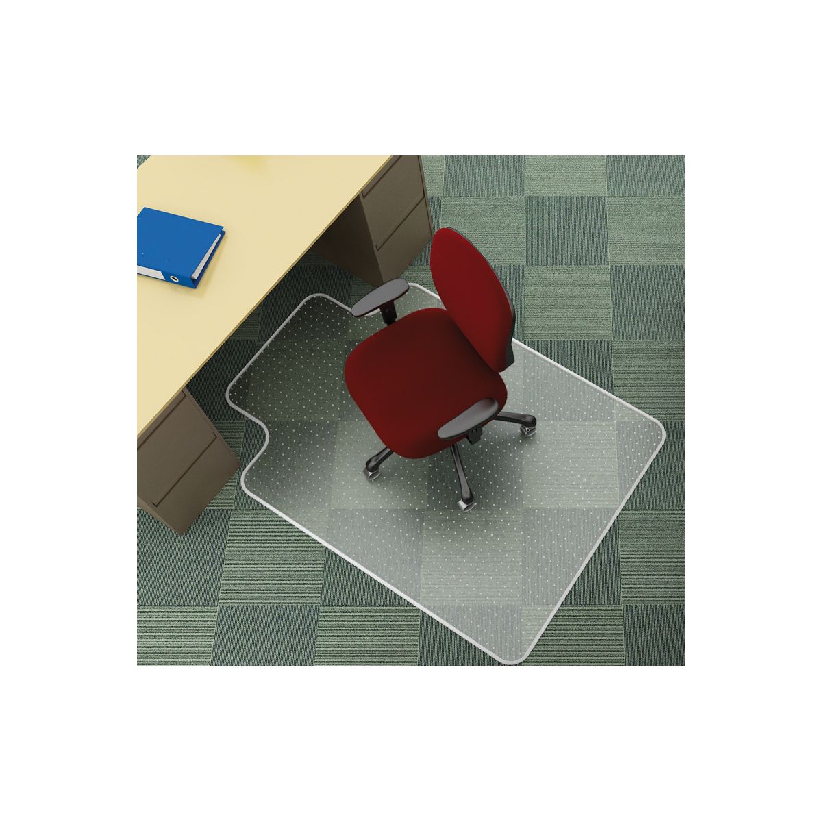 Mata pod krzesło Q-Connect na dywany 134 x 115 cm (KF02256)