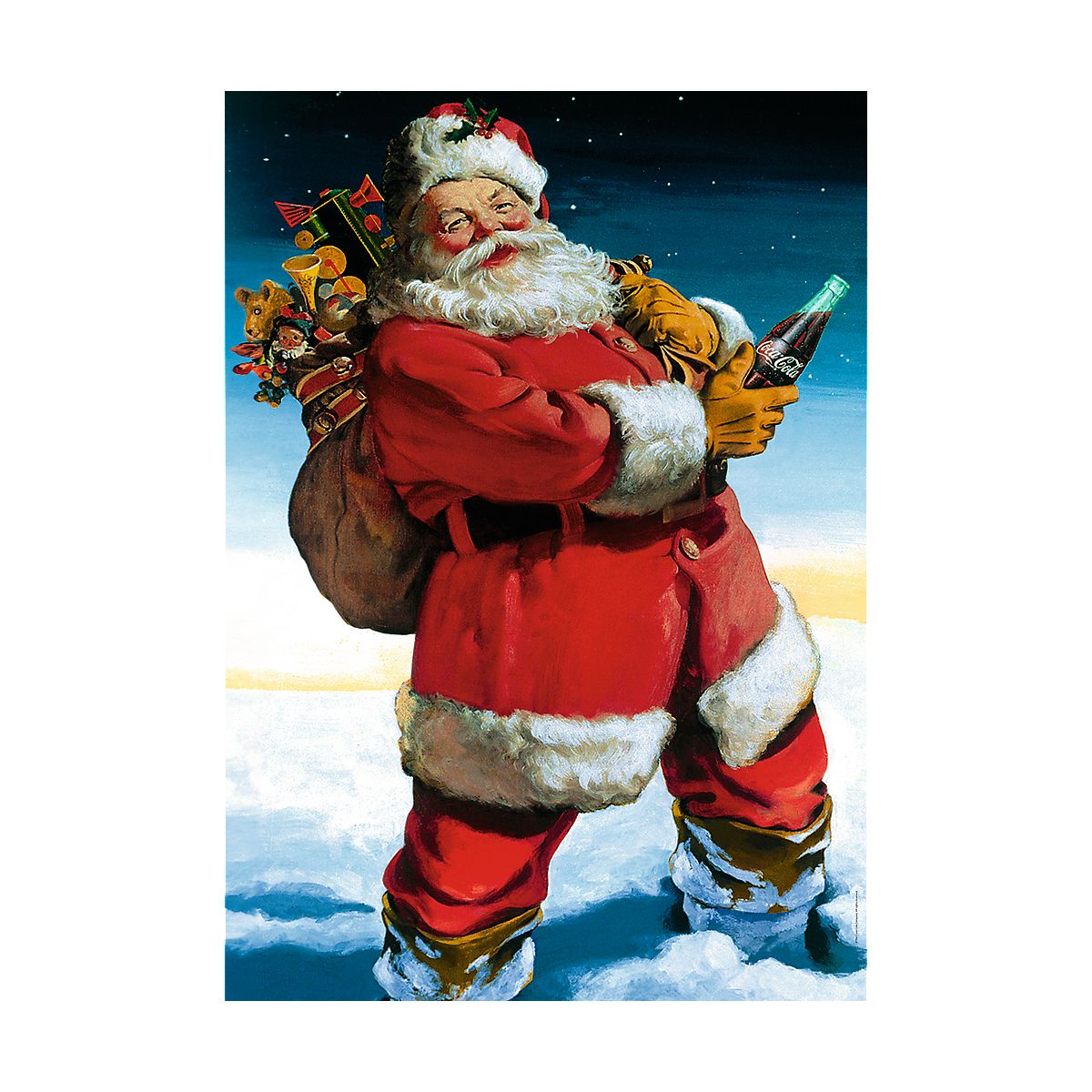 Puzzle Xmass Mikołaj na śniegu Trefl (10923)