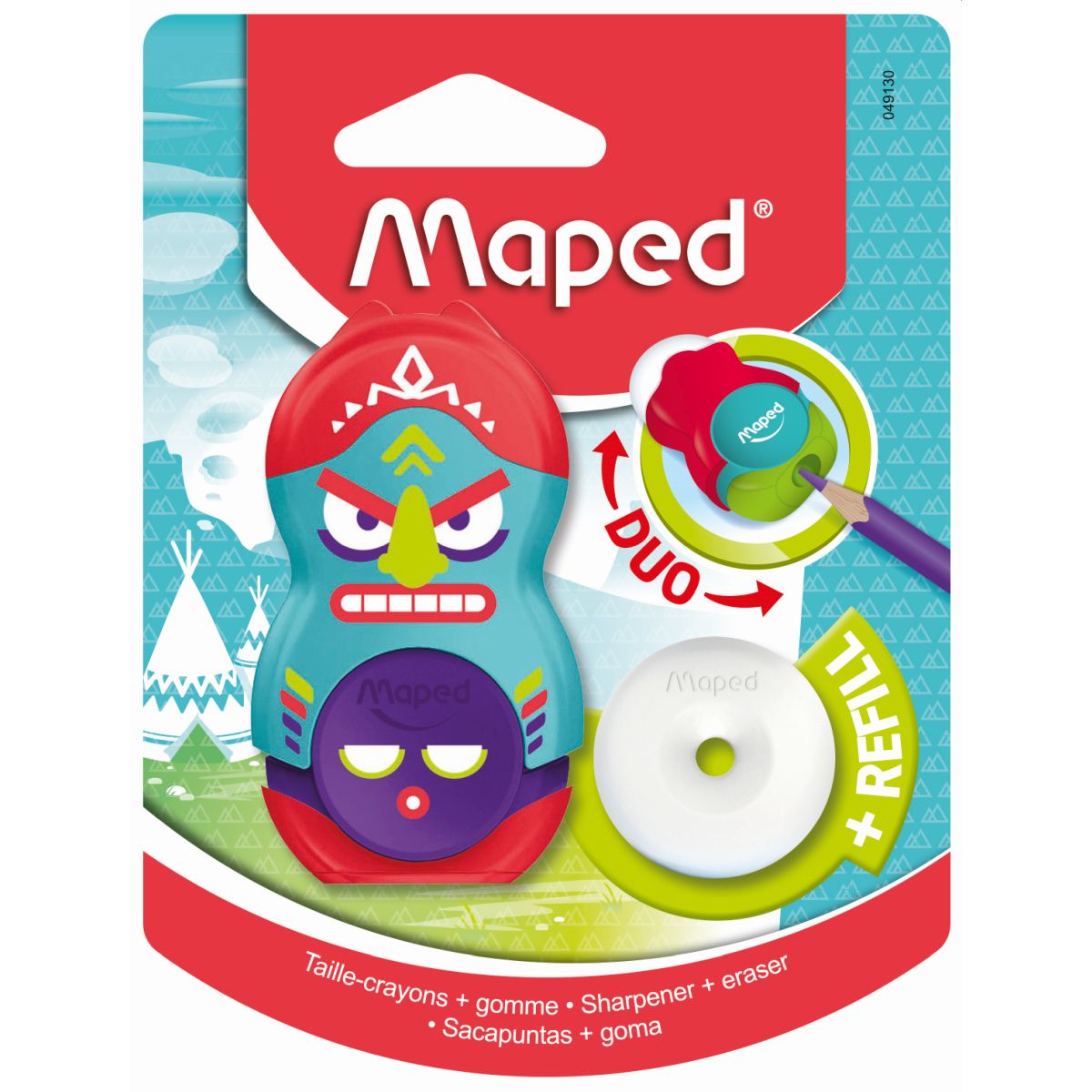 Temperówko-gumka LOOPY TOTEM Maped (049130)