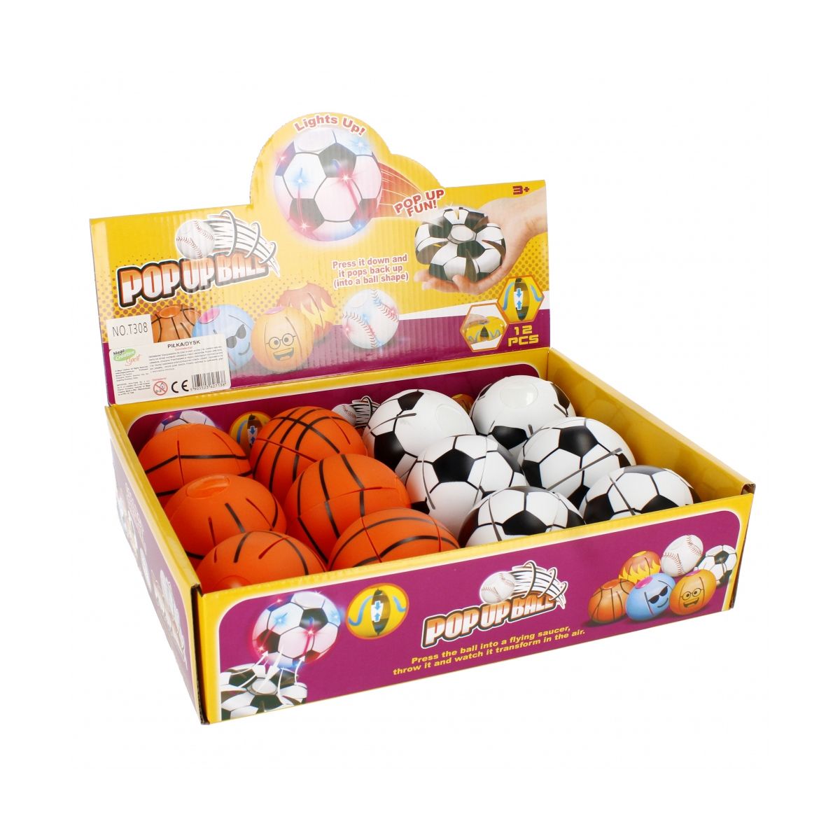 Piłeczka dysk 2w1 8cm Mega Creative (532550)
