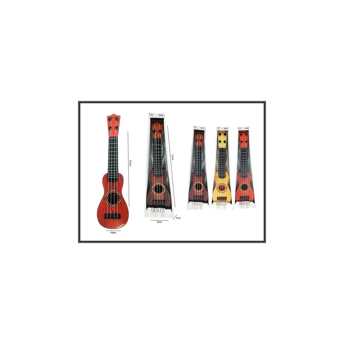 Gitara Ukulele instrument muzyczny 38cm Hipo (H12756)