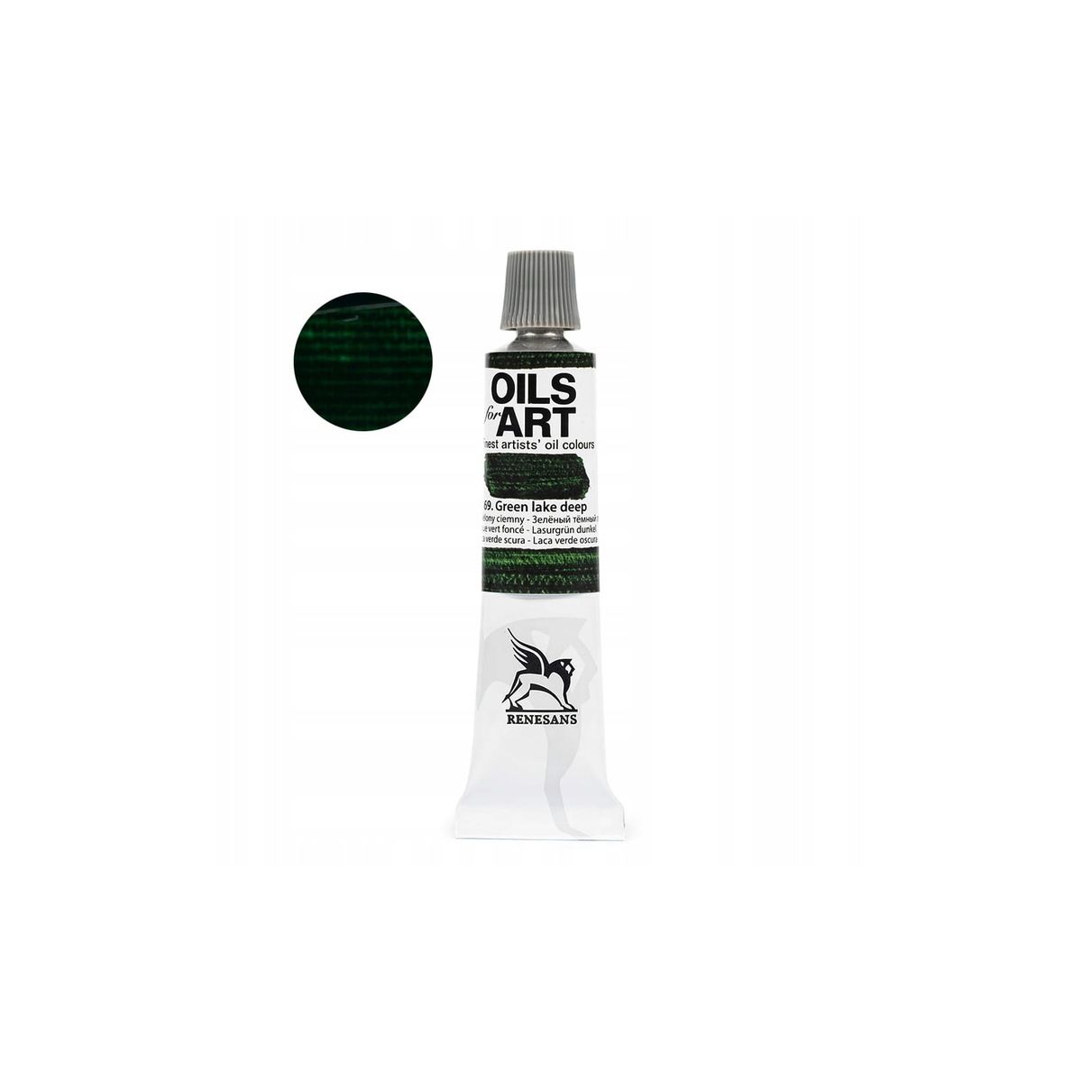 Farba olejna kolor: zielony ciemny 20ml 1 kolor. Renesans (69)