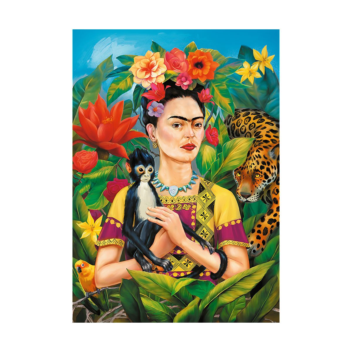 Puzzle Frida Kahlo Portret w dżungli 1000 el. Trefl (12094)