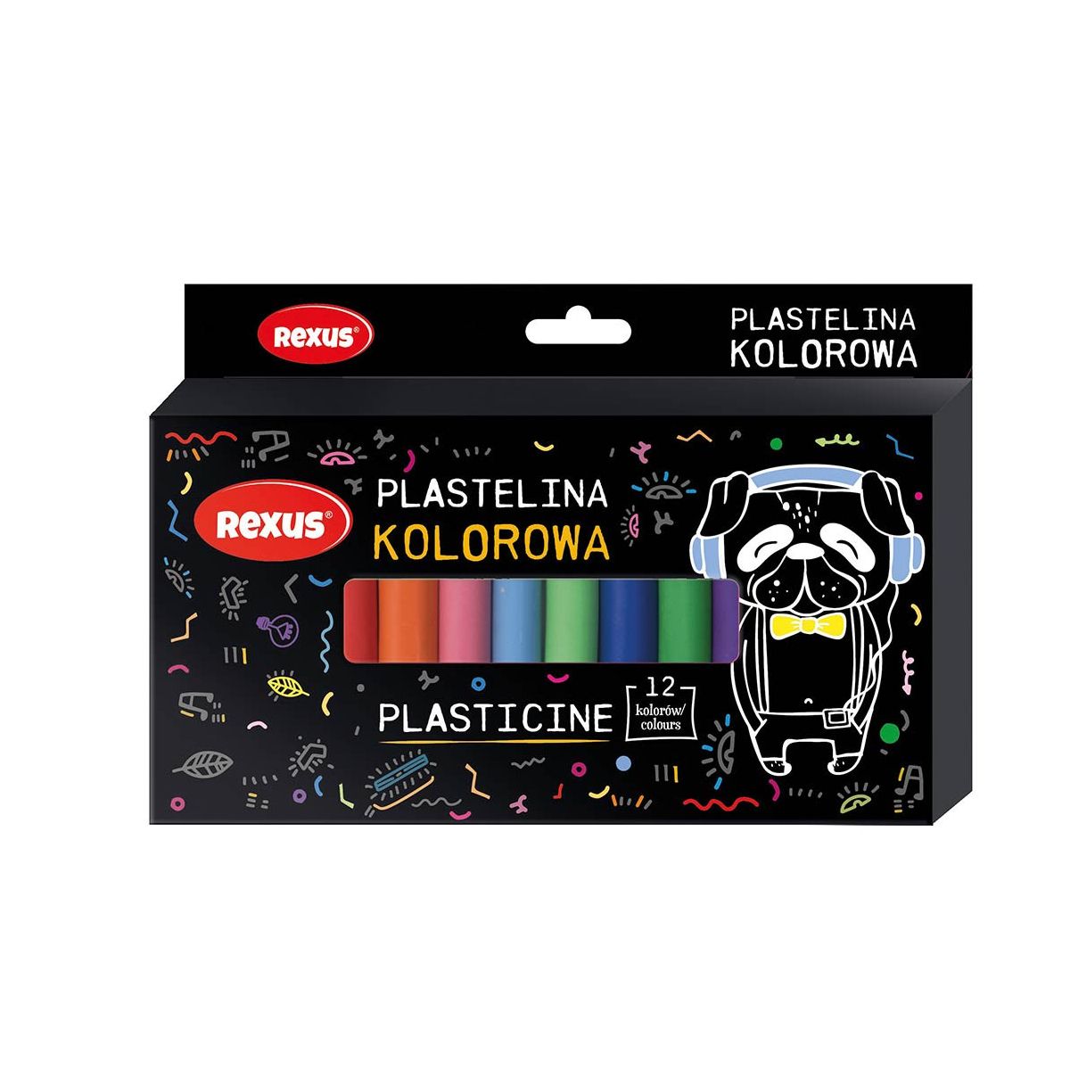 Plastelina Rexus 12 kol. Teens mix (9754)
