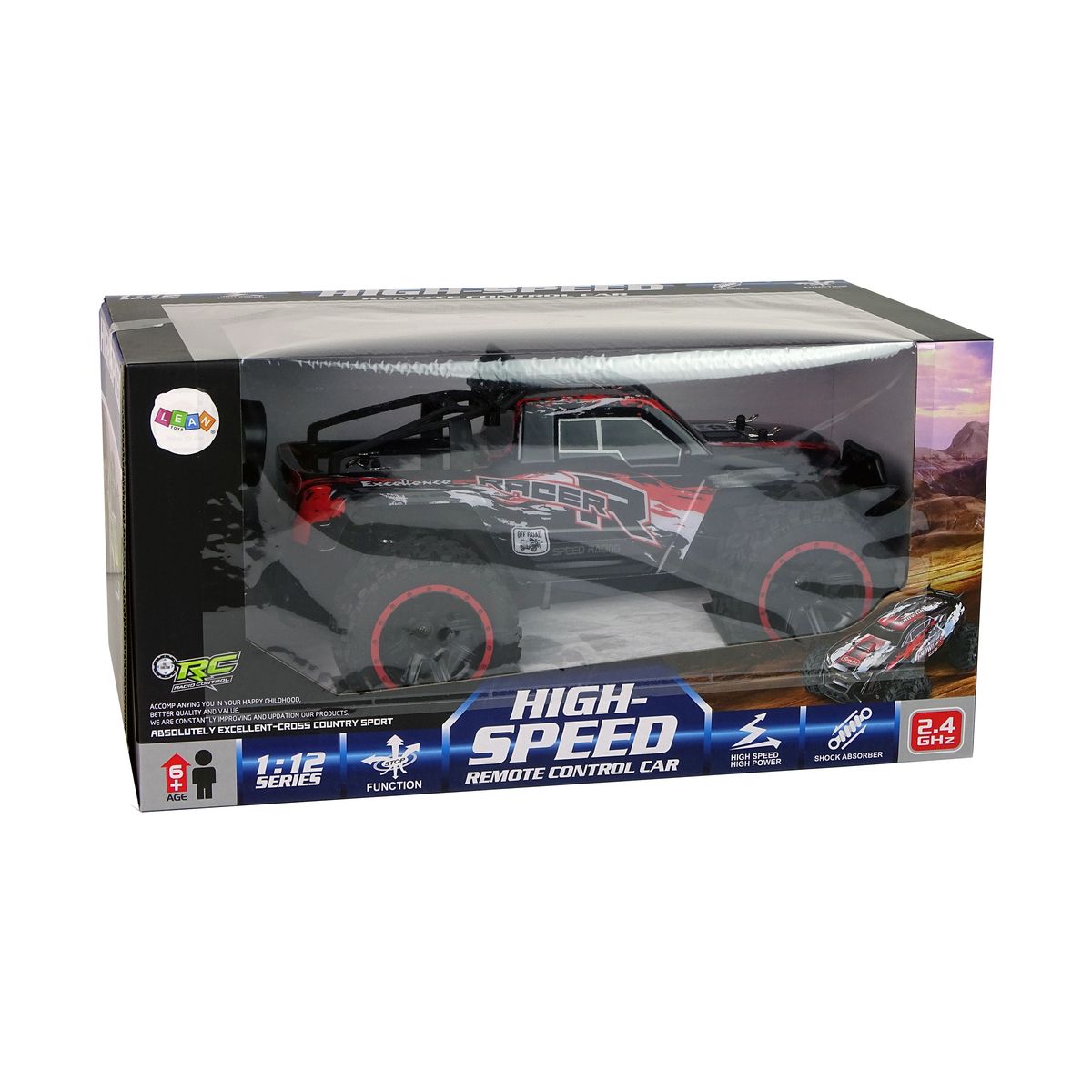 Samochód Lean Terenowe Off-Road R/C 2.4 G czerwony (9938)