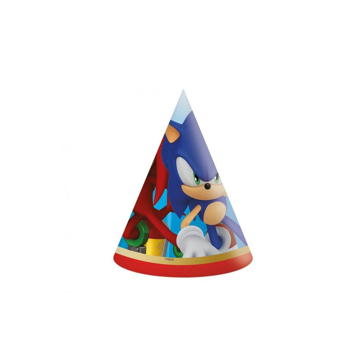 Czapka party Sonic mix papier Godan (95666)