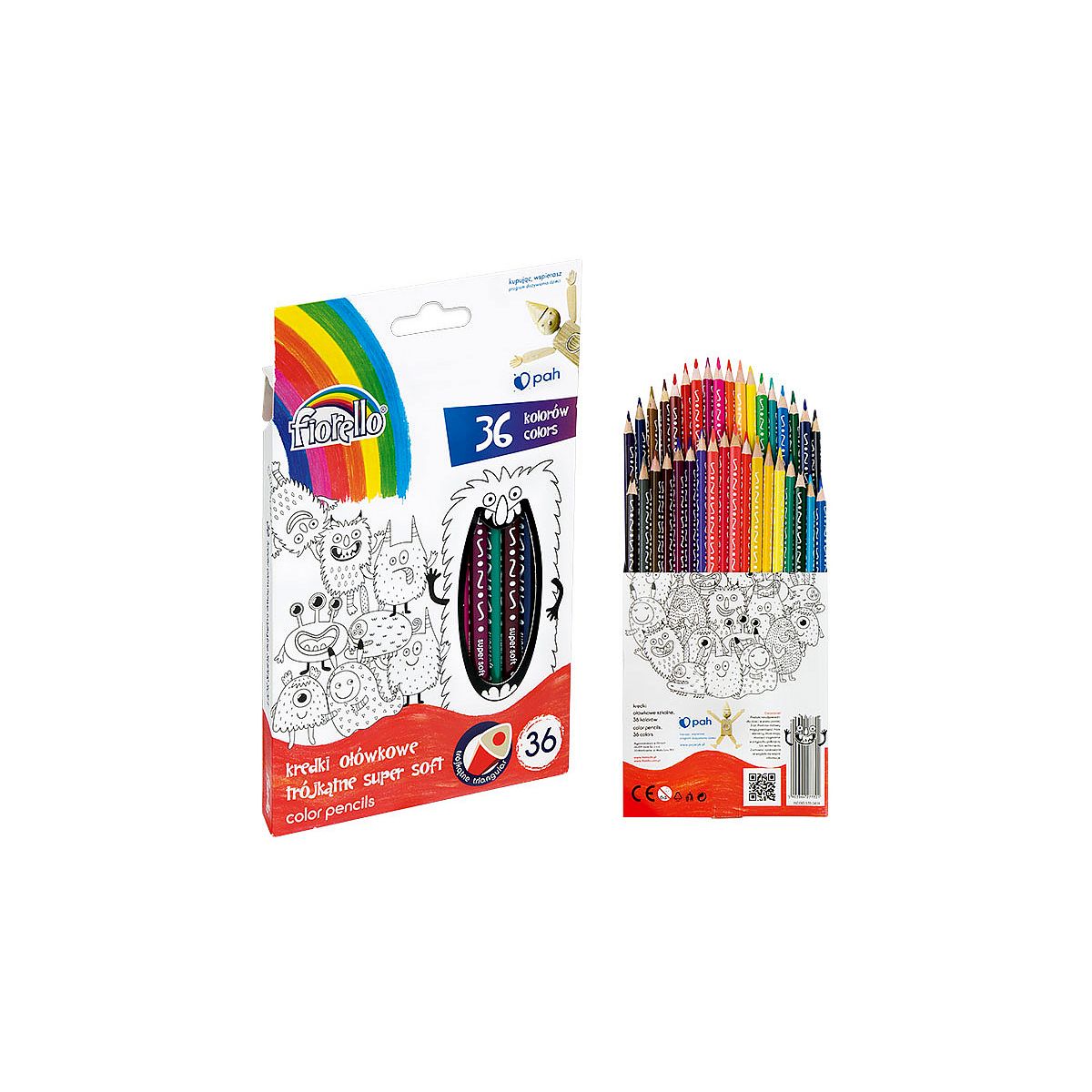 Kredki ołówkowe Fiorello Super Soft 24 kolory (170-2188)