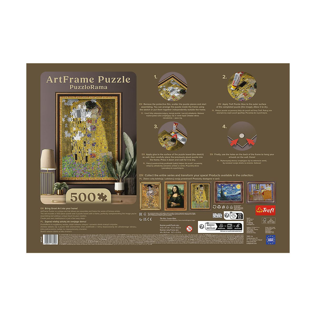 Puzzle Pocałunek, Gustav Klimt Trefl (37542)