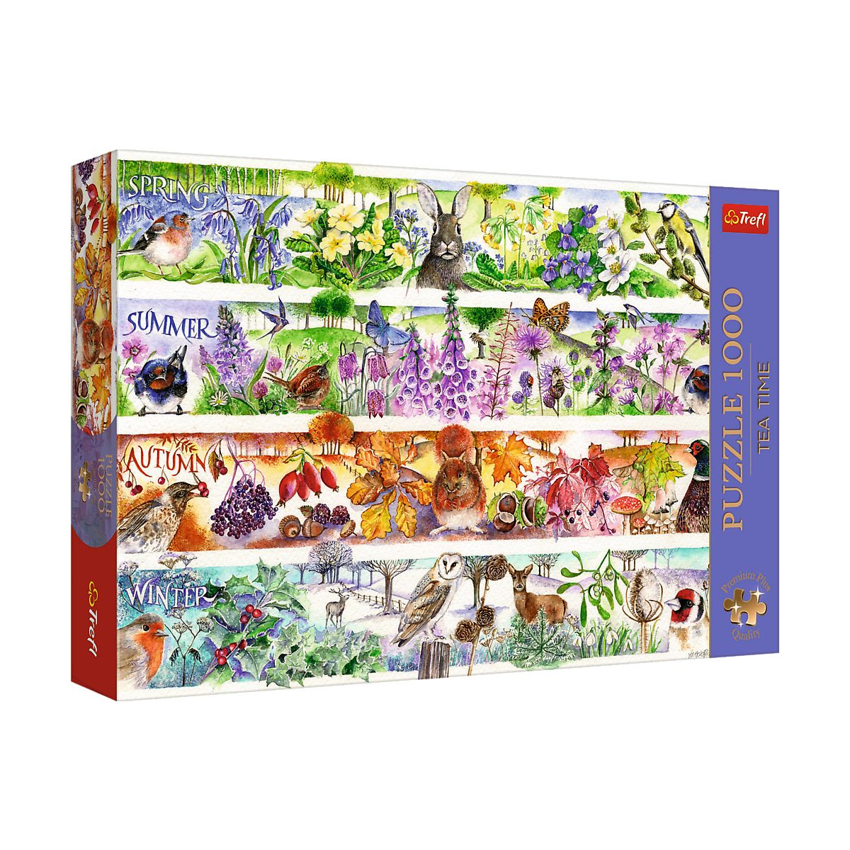 Puzzle Premium Plus Tea Time: Cztery pory roku 1000 el. Trefl (12078)